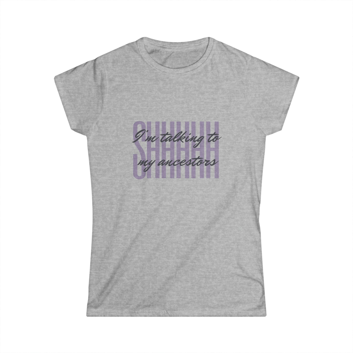 Talking to My Ancestors Tee - White/Grey