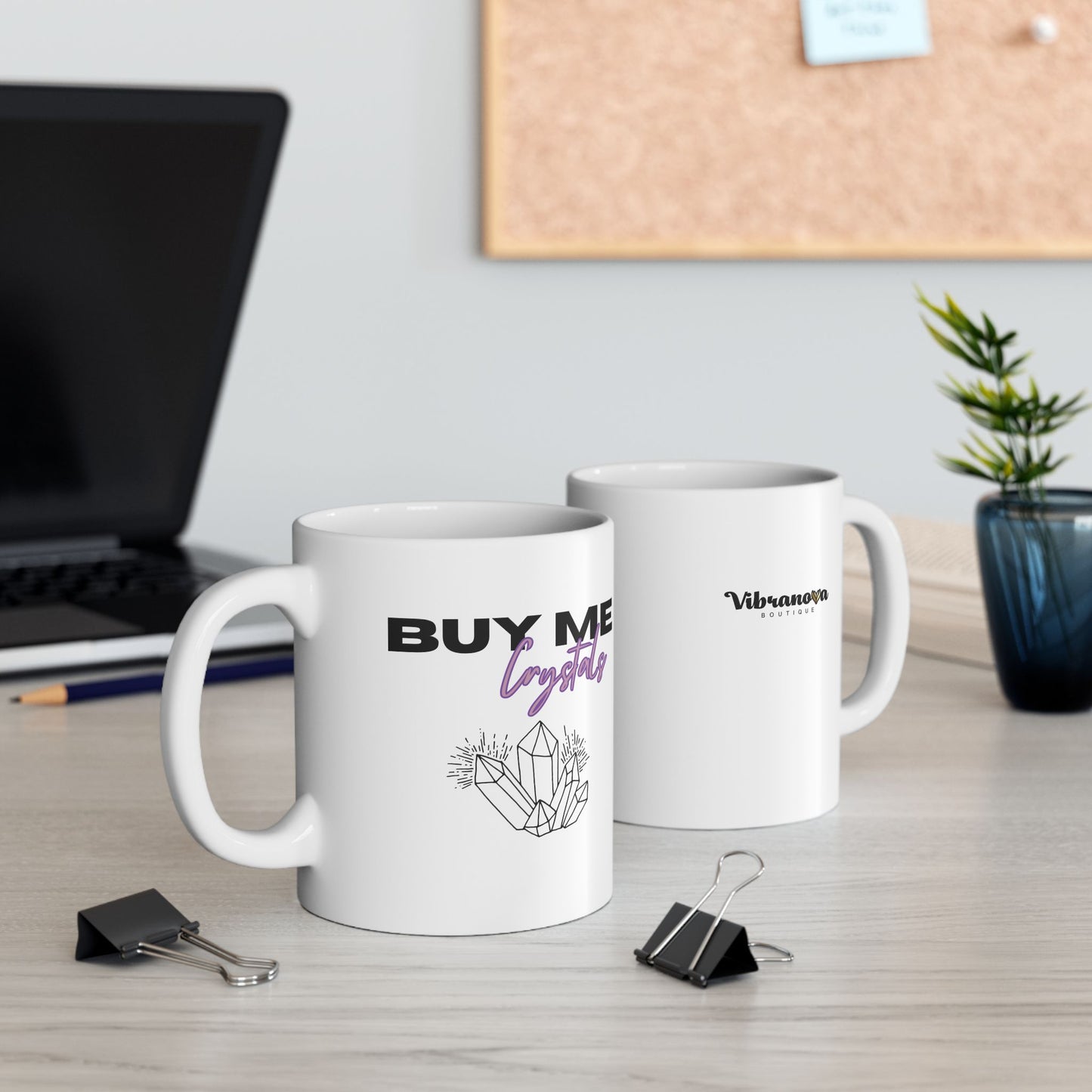 Ceramic Mug — "Buy Me Crystals" (11oz/15oz)