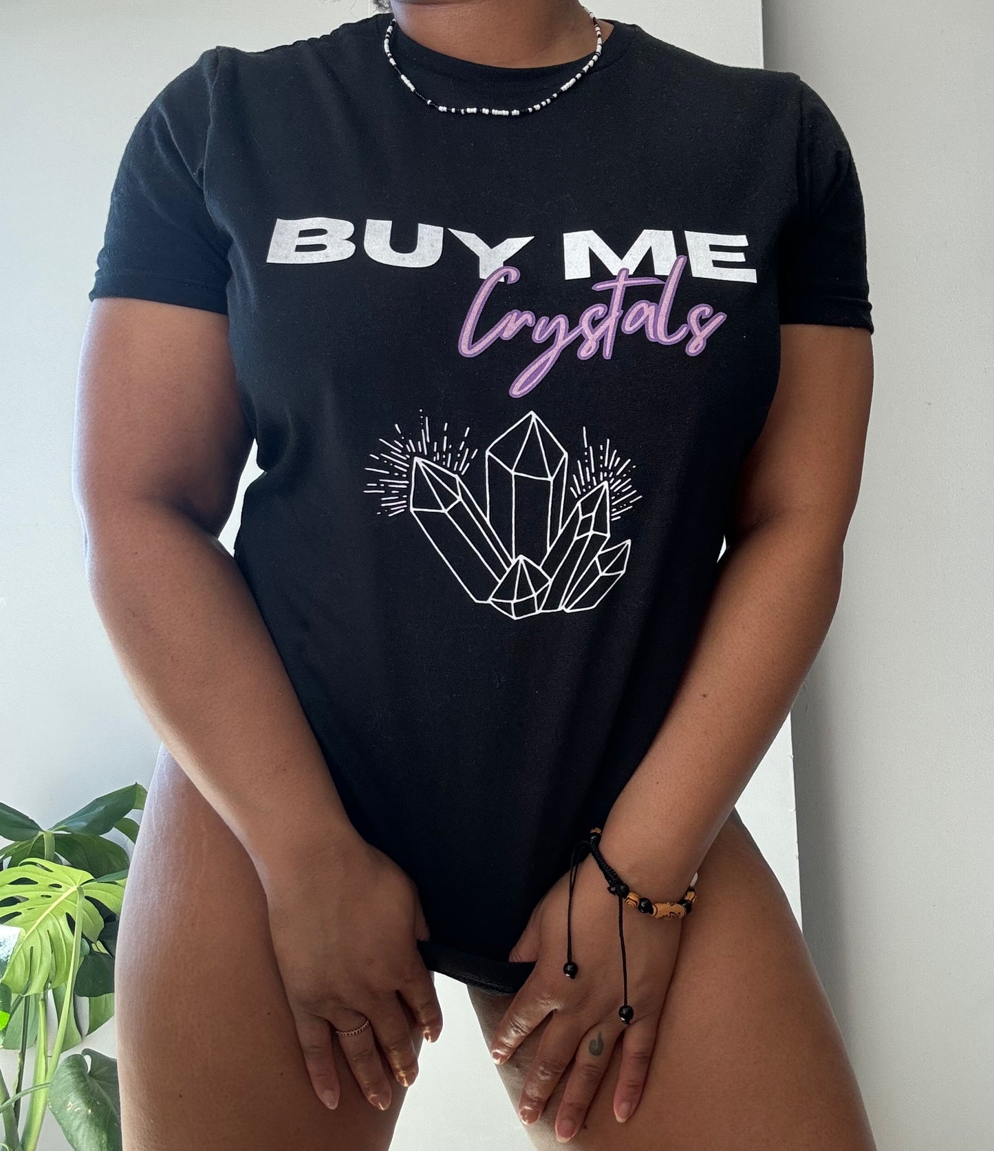Buy Me Crystals Tee - Black