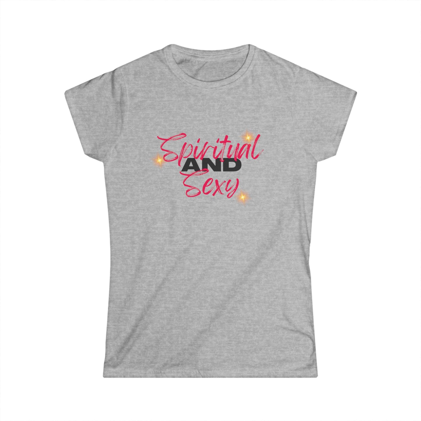 Spiritual and Sexy Tee - White/Grey
