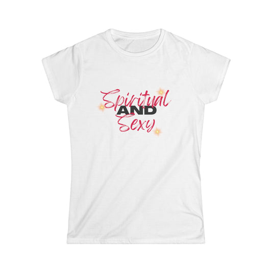 Spiritual and Sexy Tee - White/Grey