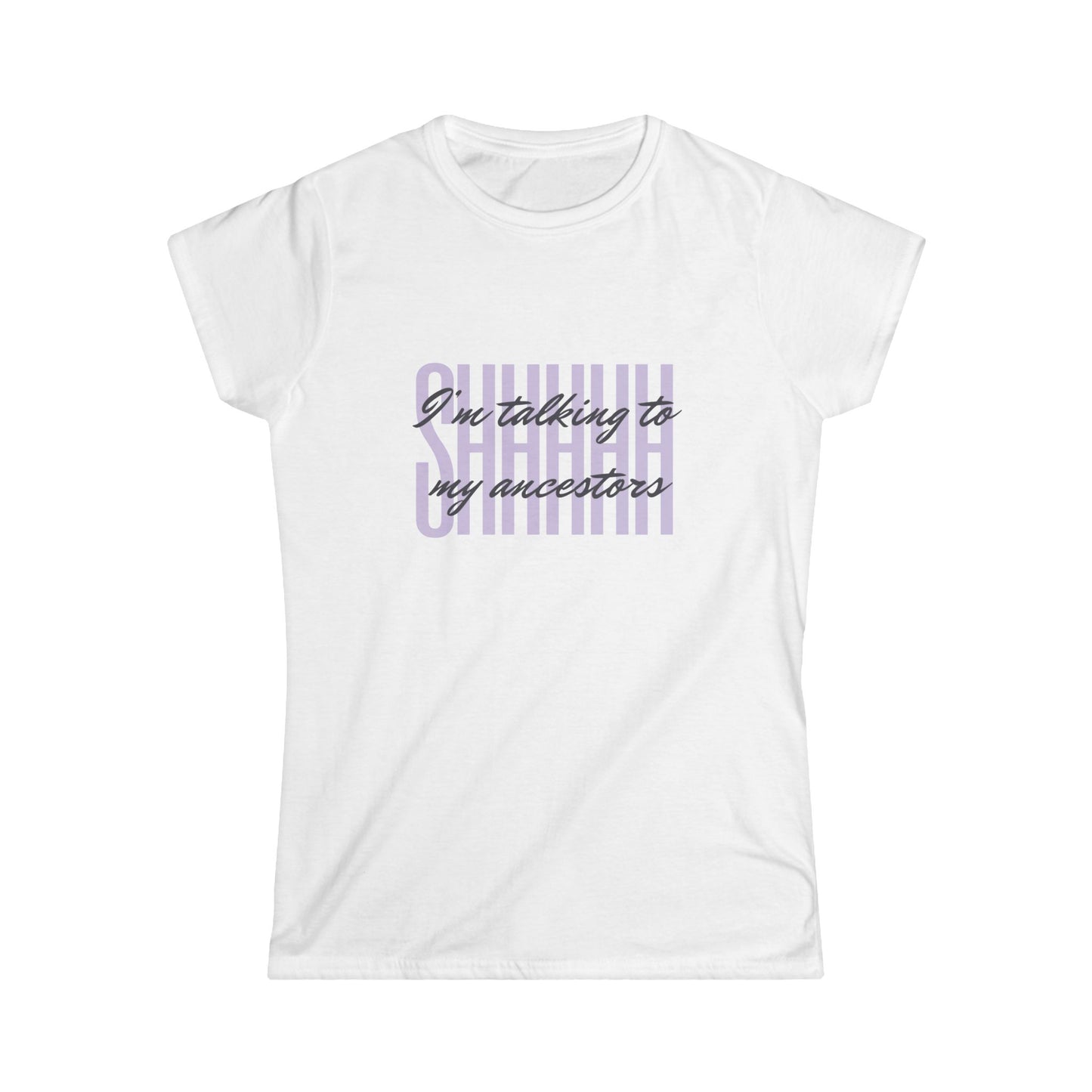 Talking to My Ancestors Tee - White/Grey