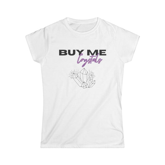 Buy Me Crystals Tee - White/Grey