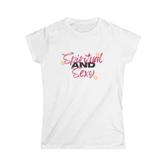 Spiritual and Sexy Tee - White/Grey
