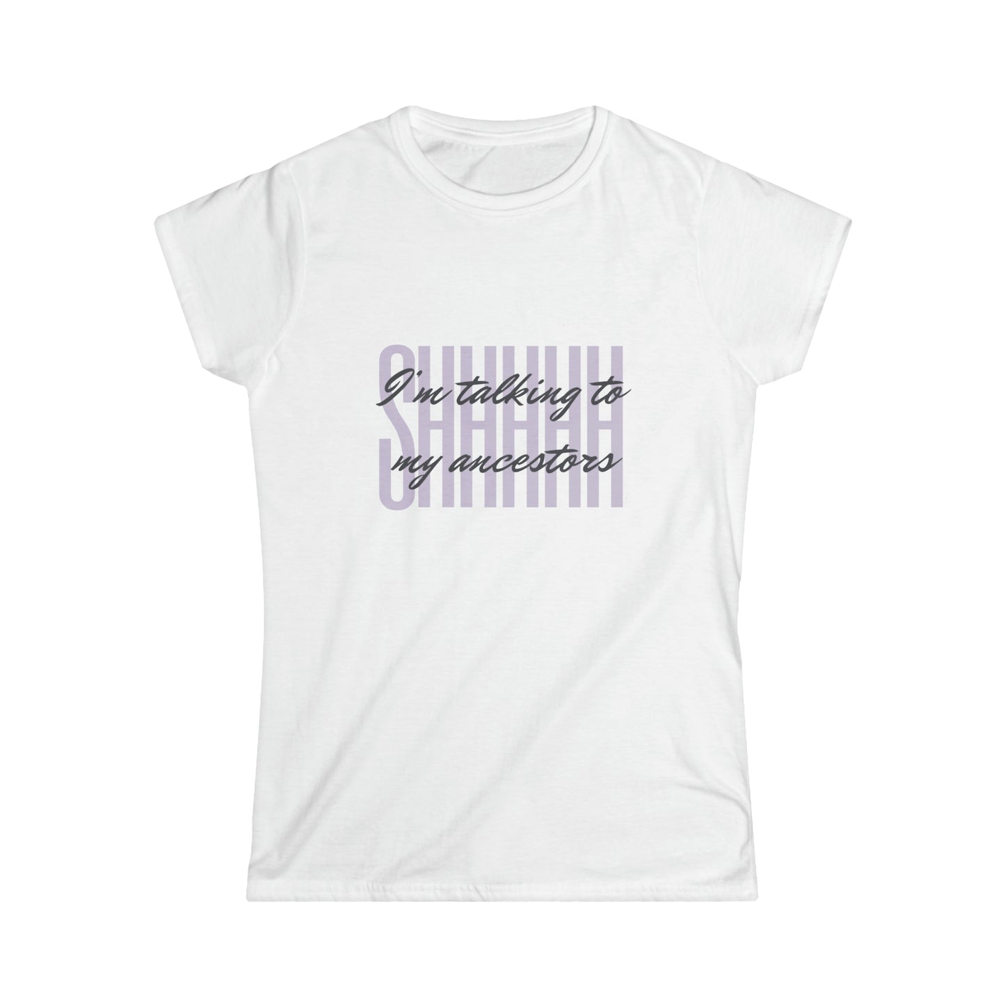 Talking to My Ancestors Tee - White/Grey